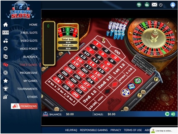 Liberty slots Bitcoin casino offers various table games